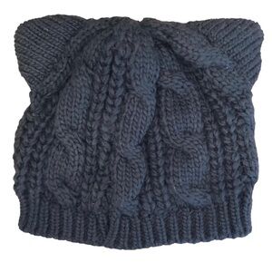 🌈 6/$60, Cat Ear, Black Beanie, 8”x8”